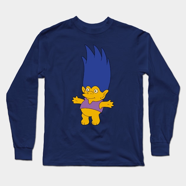 Troll de pelo raro Long Sleeve T-Shirt by TeeAguss